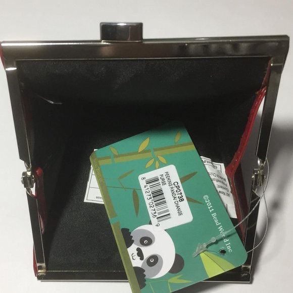 Panda Coin Purse - Cute Red Vintage-Style Wallet - Picture 5 of 6